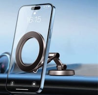 حامل جوال مرن يدعم الـMagSafe للسيارة - رمادي