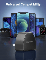 راف باور - فيش جداري بمنفذ تايب سي بقوة 20 واط - ا...