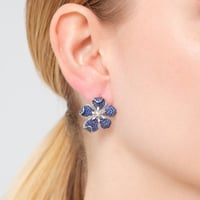 طقم زهرة النيميسيا الزرقاء - طقم لولو زراعي طبيعي...