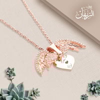 مجموعة طقم ، سلسال مخصص بالاسم مع اسوارة ، طقم تال...