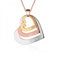 سلسال بالاسم مطلي بالذهب - فضة عيار 925 - سلسال قل...