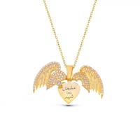 سلسال بالاسم فضة عيار 925 مطلي ذهب - سلسال تالة