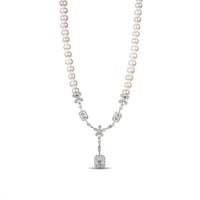 طقم وردة باقيت - طقم لولو طبيعي زراعي - فضة عيار 9...