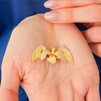 سلسال بالاسم فضة عيار 925 مطلي ذهب - سلسال تالة