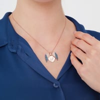 سلسلة بالاسم فضة عيار 925 مطلية ذهب - سلسال ريحانة