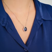 قلادة فضة نسائية عيار 925 - قلادة سكون