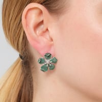 طقم زهرة النيميسيا الخضراء - طقم لولو طبيعي زراعي...