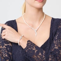 طقم عراقة - طقم لولو طبيعي زراعي - فضة عيار 925