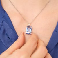 طقم خيال - طقم ناعم فضة عيار 925 مرصع بأحجار زركون