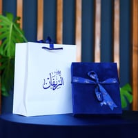 طقم فضة كامل مرصع بحجر زركون أزرق - طقم الدمعة الز...