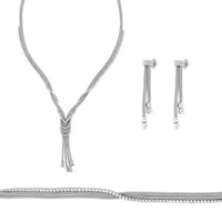 طقم ألف ليلة وليلة - طقم مجوهرات فضة عيار 925 مرصع...