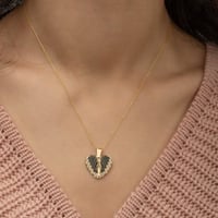 سلسلة فضة بالاسم - لون ذهبي - سلسال توليب