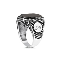 خاتم رجالي بالاسم فضة