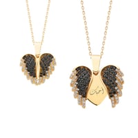 سلسلة فضة بالاسم - لون ذهبي - سلسال توليب