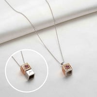 سلسلة بالاسم فضة عيار 925 - سلسال المحب