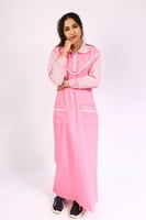 مريول شيال ابتدائي كويتي حركات مع جيبين قماش شتوي