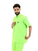 سكراب طبي أخضر فوسفوري رجالي لقسم الطوارئ