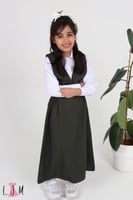 مريول روضه زيتي مع مطاط جانبي 1066