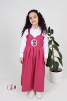 مريول شيال ابتدائي وردي رسمه ميكي ماوس 555 بدون ال...