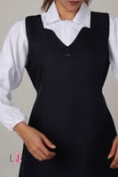 مريول شيال كحلي شيال كسرت على الصدر بدون البلوزه