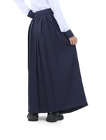 تنورة مرحلة ثانوي كحلي كسرات