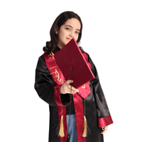 قبعة تخرج لاطفال لون عودي