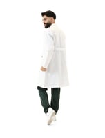 لاب كوت رجالي ابيض للكـوادر | تصميم كلاسيكي طبي