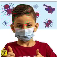 كمامات ولادي سبايدرمان ثلاث طبقات ( 50 كمامة )