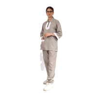 يونيفورم عاملات 2 قطعة عاملات منزليات تطريز دانتيل