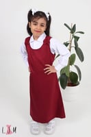 مريول روضة عودي مع ببيونة على الكتف 1039