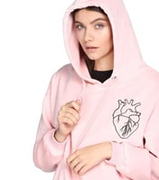 بلوفر هودي بناتي هبة القلب