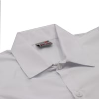 بلوزة مدرسية بأكمام وأزرار بيضاء