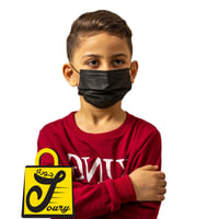 كمامات يوني فورم ولادي أسود ( 50 كمامة )