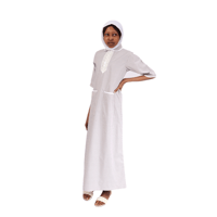 زي عاملات منزلية قطعة وحدة مقلم مع تطريز دانتيل