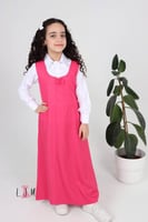 شيال مريول ابتدائي وردة ببيونة مع كسرات 1071 بدون...