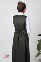 مريول متوسط زيتي شيال ببيونة ساده