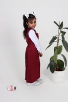 مريول روضة عودي مع ببيونة على الكتف 1039