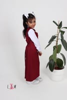 شيال مريول روضة عودي مع ببيونة على الكتف 1039بدون...