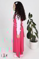 شيال مريول ابتدائي ببيونه مع ازرار وردي 1070 بدون...