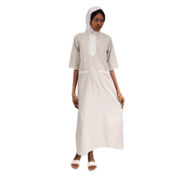 زي عاملات منزلية قطعة وحدة قماش مقلم