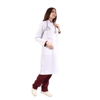 لاب كوت طبي نسائي اكمام وياقة عودي موديل 20014 ELE...