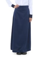 تنورة مرحلة ثانوي كحلي سادة