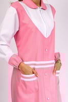 مريول شيال ابتدائي كويتي مع حركات وجيبين قماش شتوي