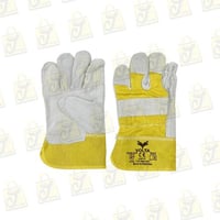 قفازات جلد قماشي