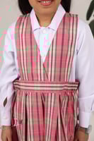 شيال مريول روضه كاروهات وردي مطاط جانبين 0102 بدون...