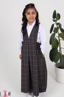 مريول كحلي مع مطاط جانبين روضه 0104 بدون بلوزه