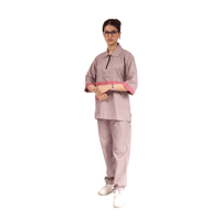 زي عاملات منزلية كويتي سادة مع تطعيم ابيض