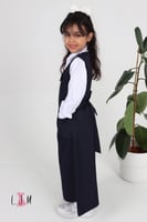 مريول روضه مع ببيونه كحلي 1108