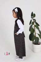 مريول روضه كحلي على عودي جيبين امامي 0105