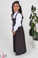 مريول روضه مربعات مقلم كحلي على عودي 0103